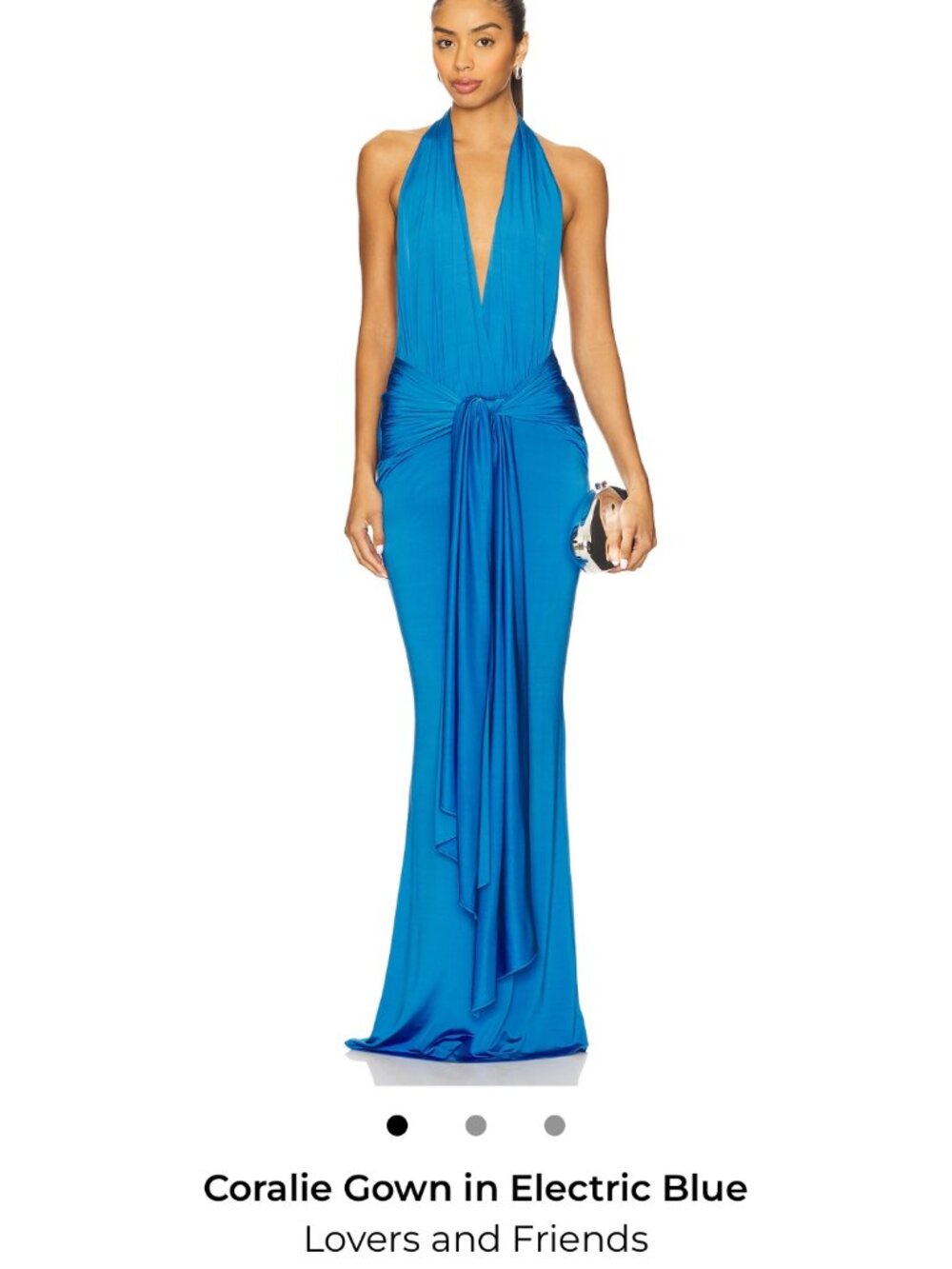 Lovers and Friends Electric Blue Formal Dress. Sold out everywhere